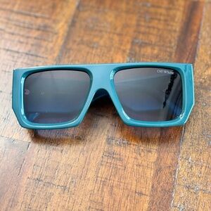 Off-White Teal Sunglasses